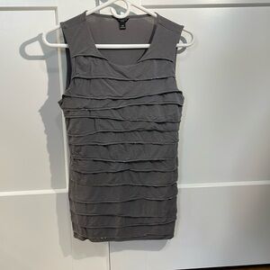 Ann Taylor. Sleeveless Top. Grey